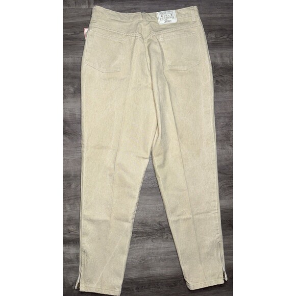 VTG 80s Palmetto’s Pants NWT Size 16 Made in USA High Rise Tapered Tan Cotton - Picture 8 of 11